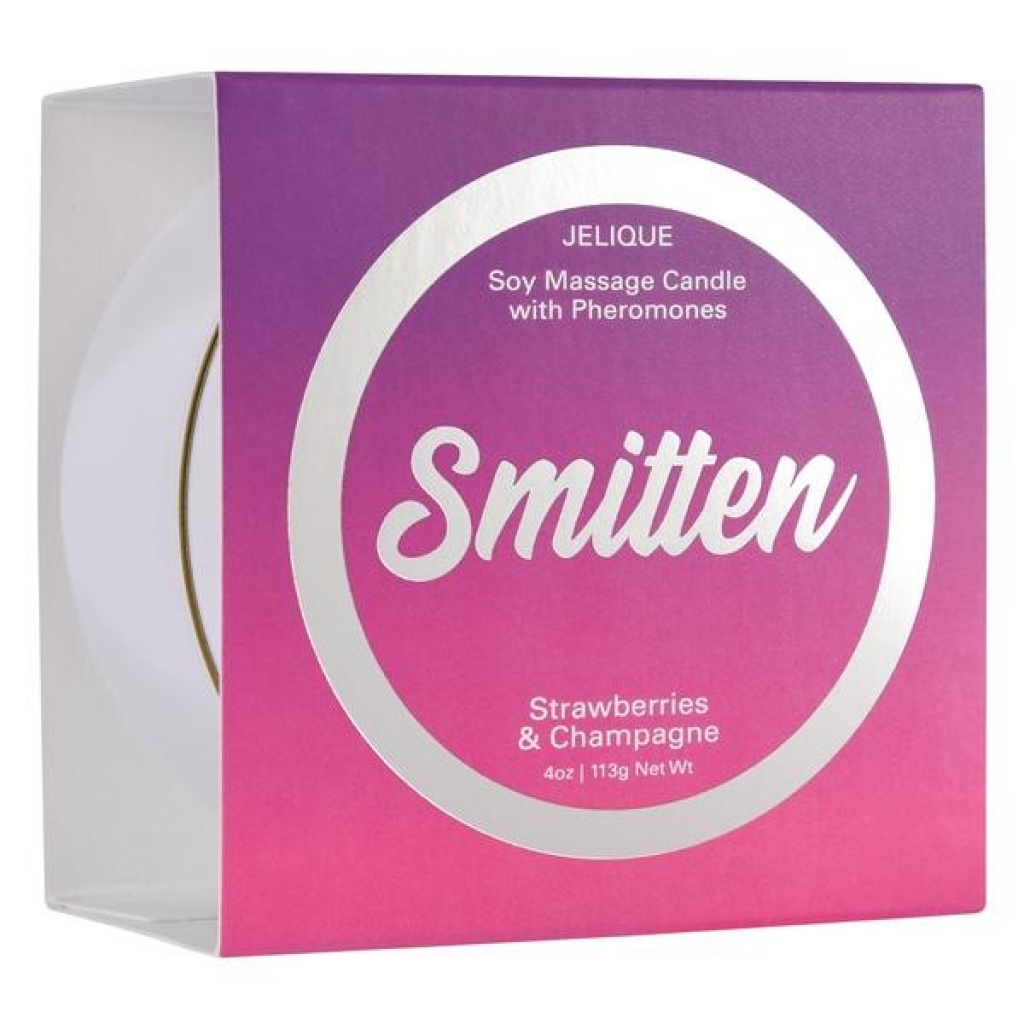 Massage Candle with Pheromones - Smitten Strawberry & Champagne