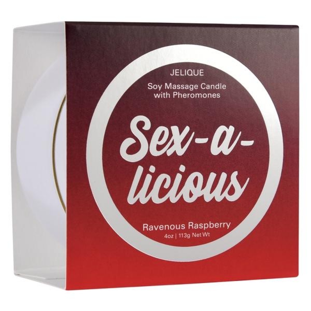 Massage Candle with Pheromones - Sex-a-licious Ravenous Raspberry 4oz