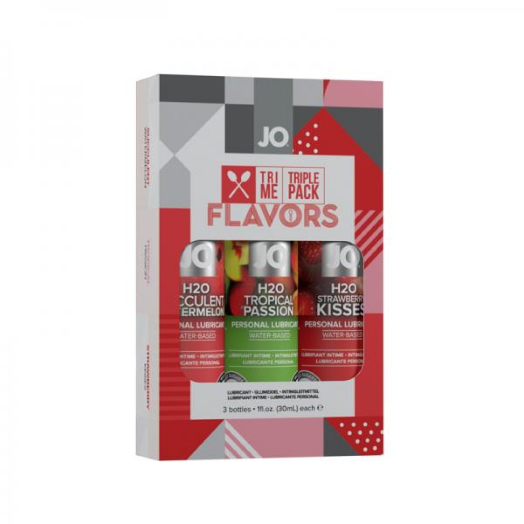 JO Tri Me Flavors Triple Pack - 3 Delicious Lubricants