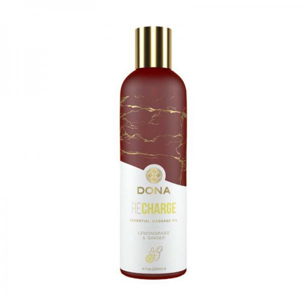 Dona Essential Recharge Massage Oil with Lemongrass & Ginger