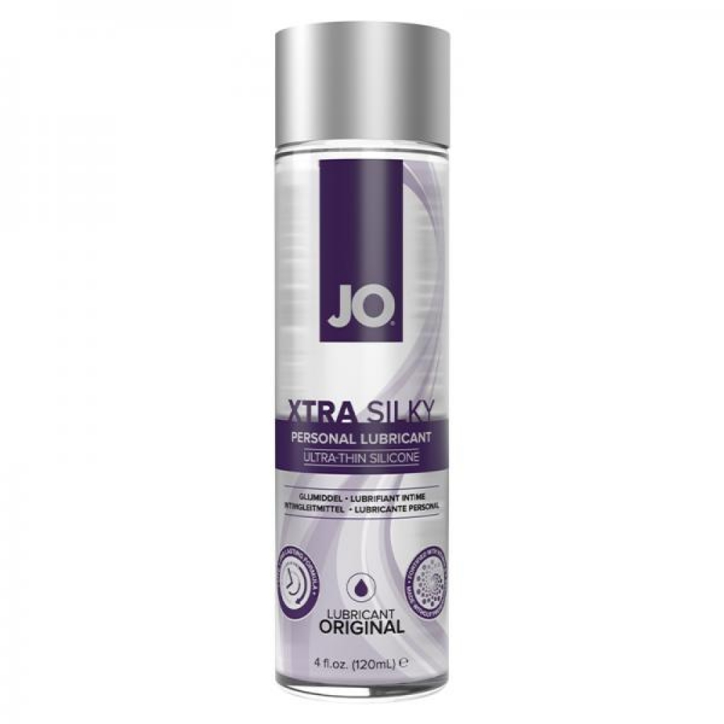 Jo Xtra Silky Ultra-Thin Silicone Lubricant - 4fl Oz