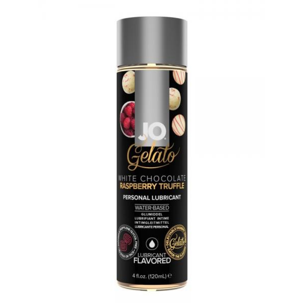 JO Gelato White Chocolate Raspberry Truffle Water-Based Personal Lubricant - 4 Oz