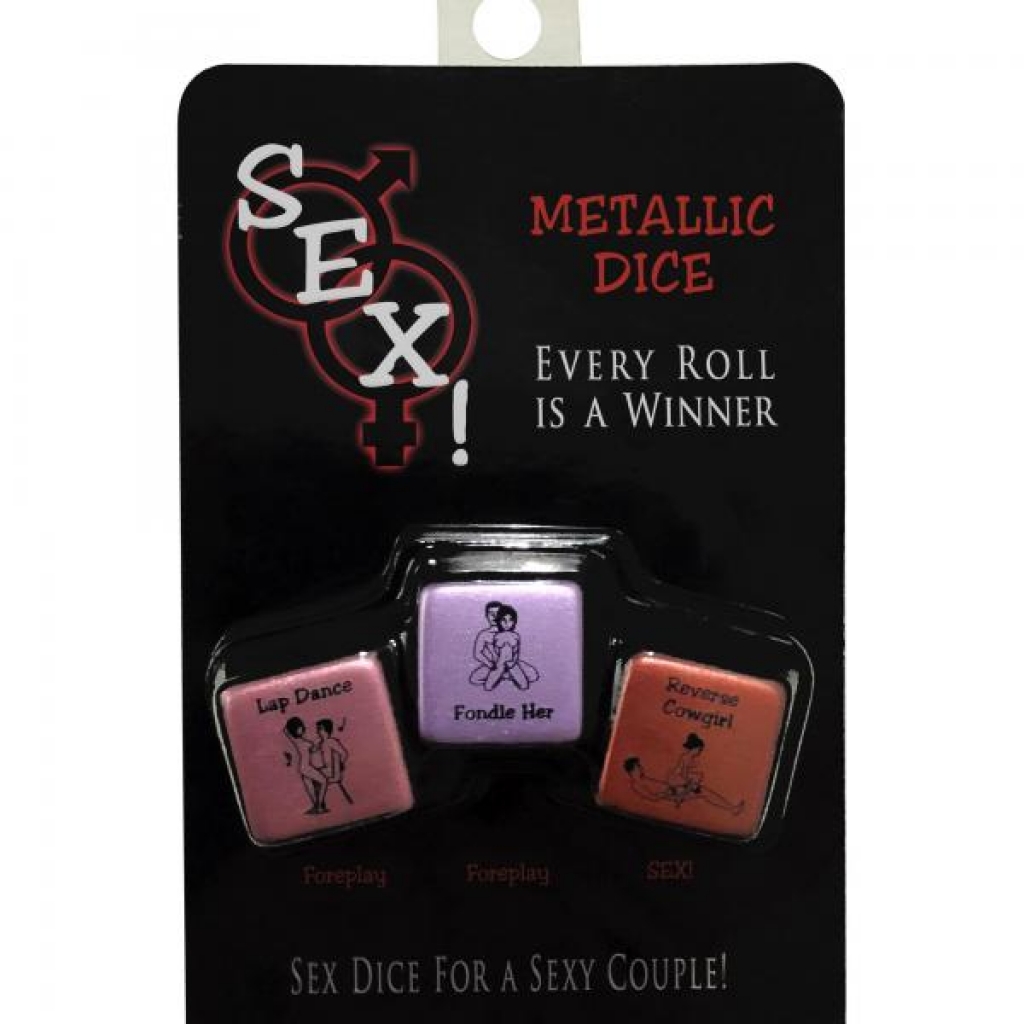 Sex! Metallic Dice - Playful Adult Game