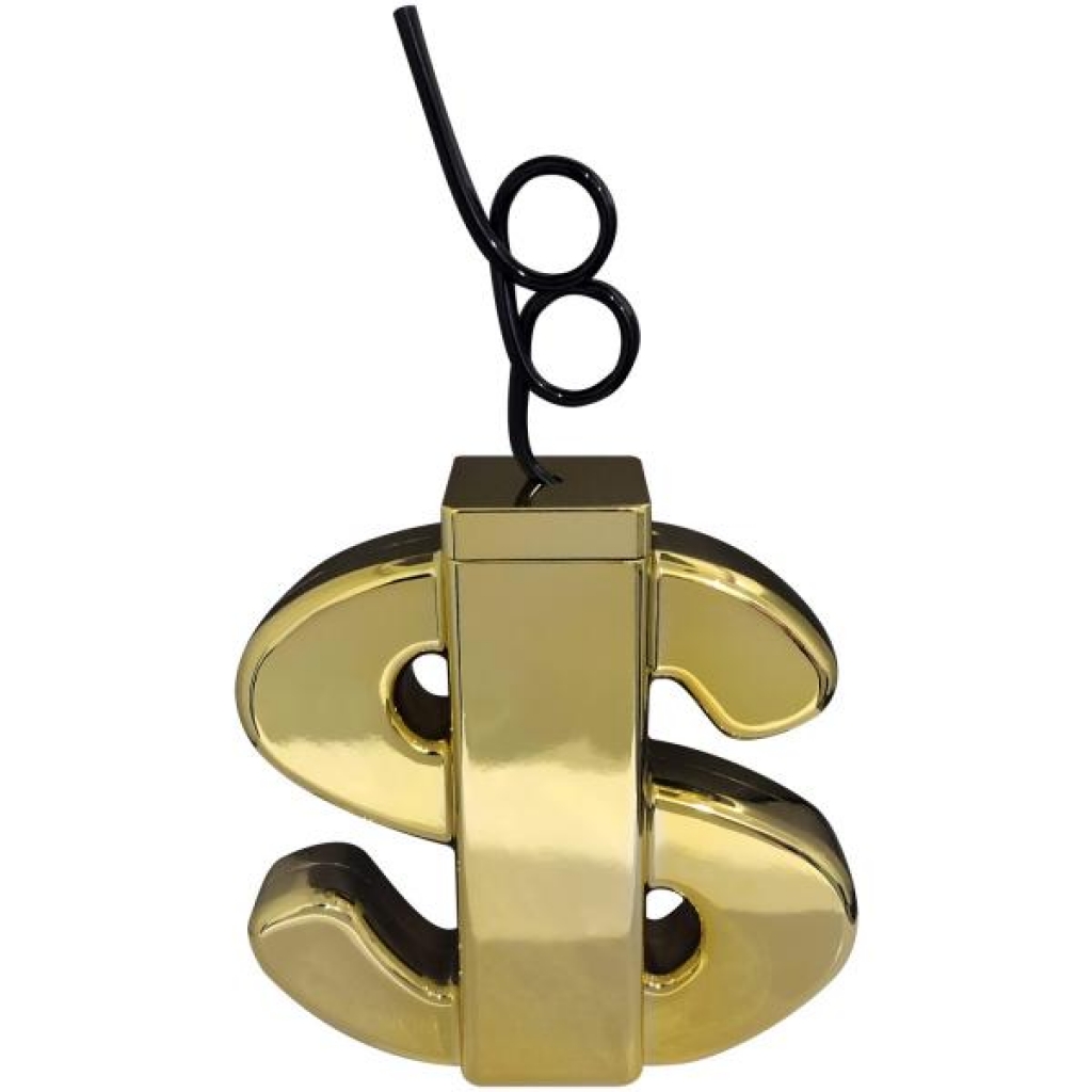 Metallic Gold Dollar Sign Cup - Fun and Flair