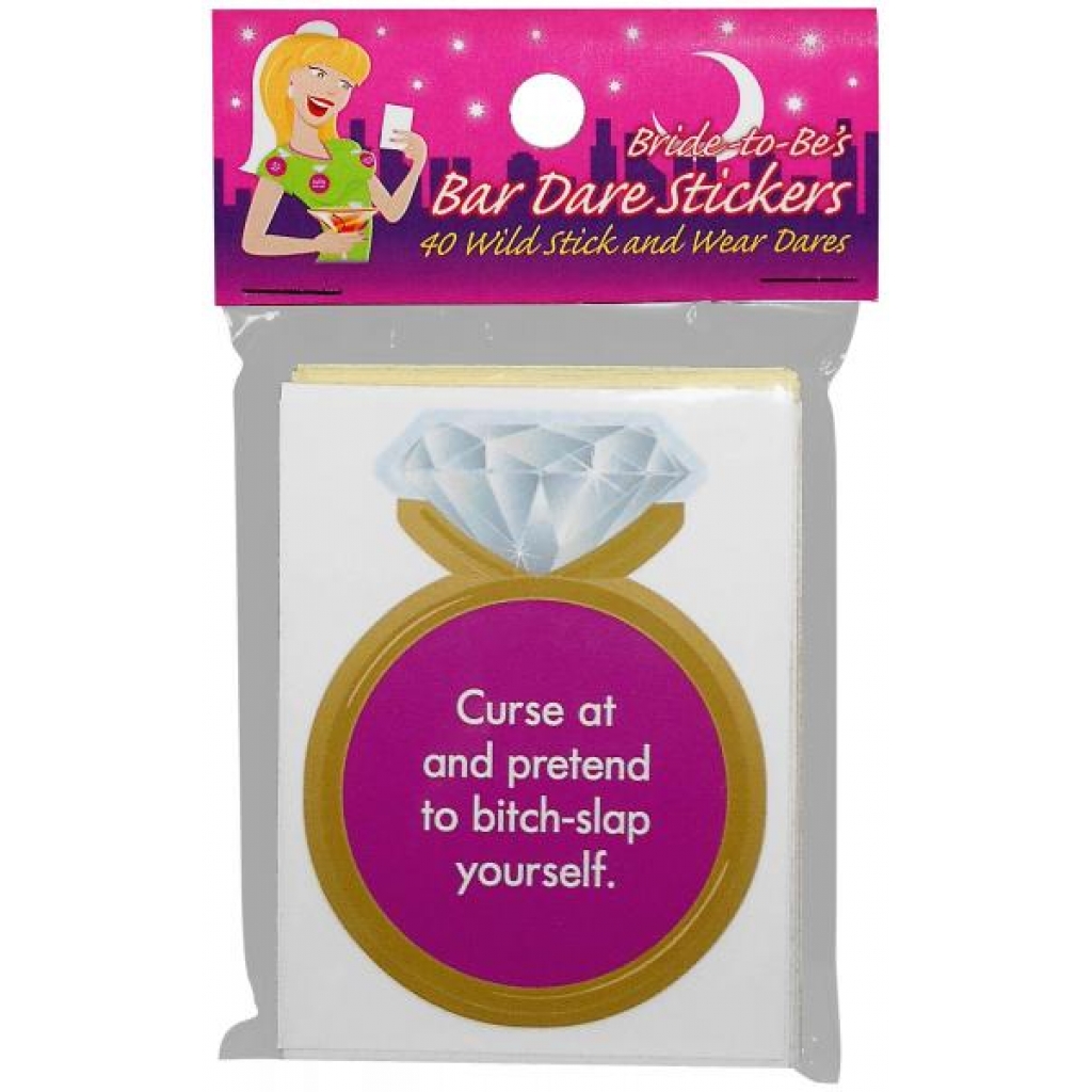 Bride-to-be Bar Dare Stickers - Fun Engagement Party Add-on