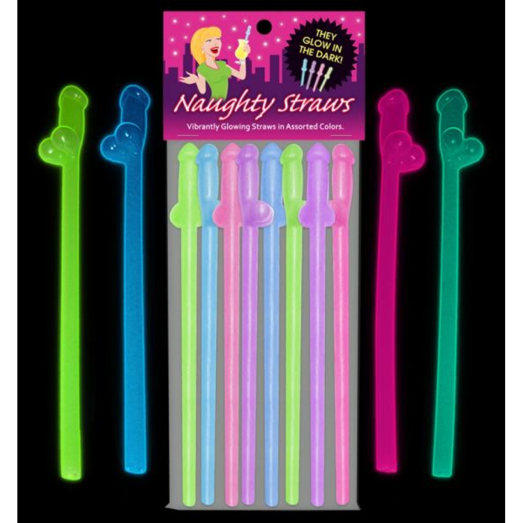 Glow-in-the-Dark Naughty Straws