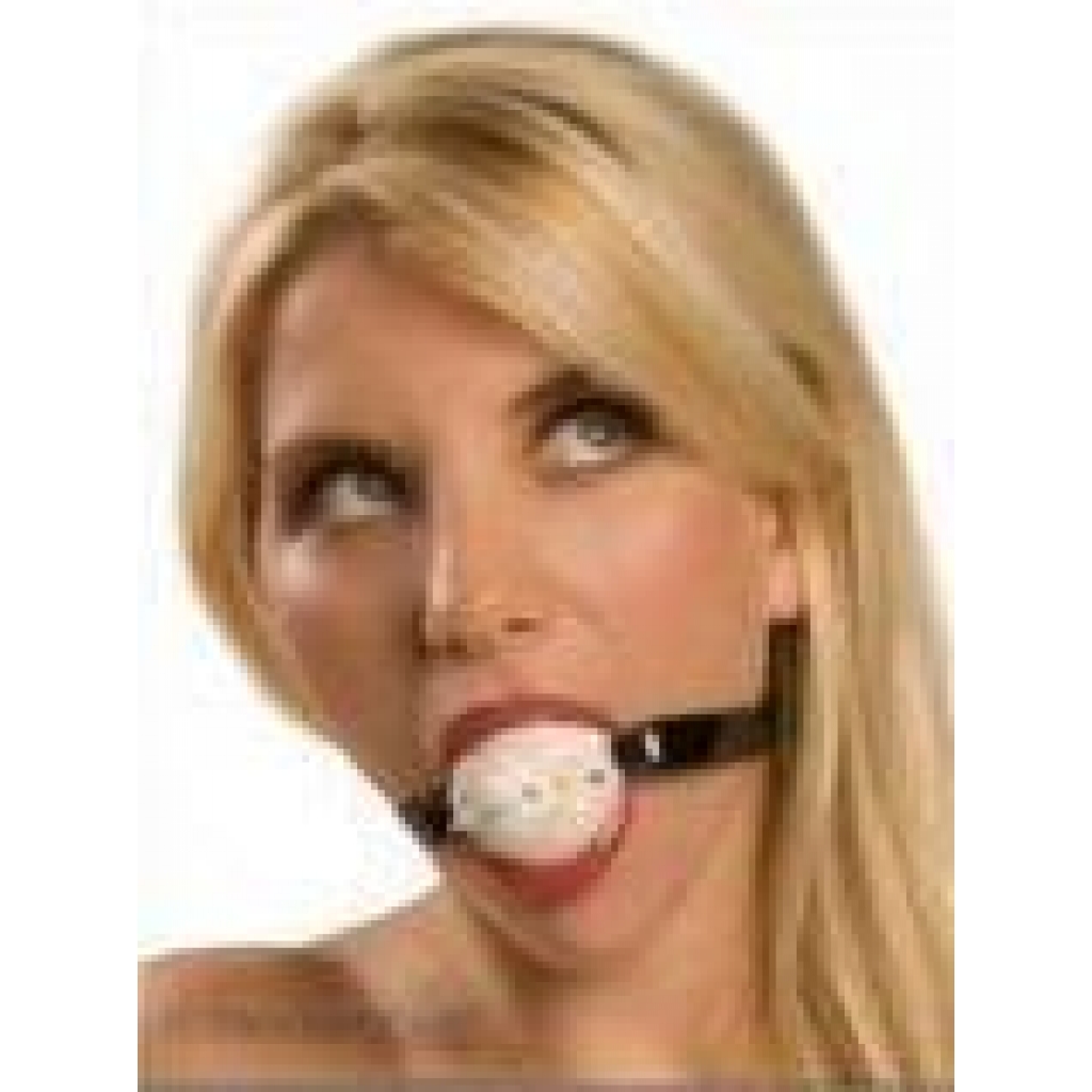 Jawbreaker Gag with Black Strap for Sensual Play