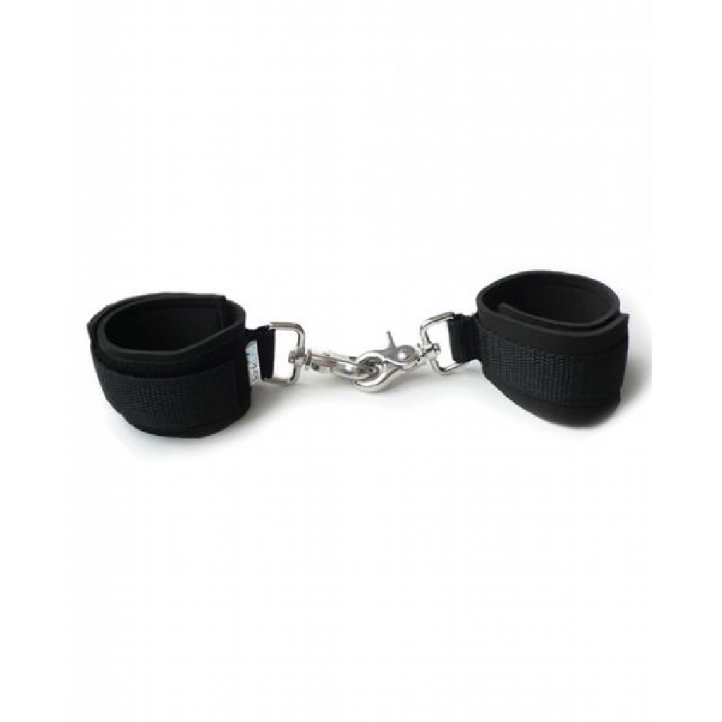 Neoprene Black On Black Cuffs - Adjustable Restraints