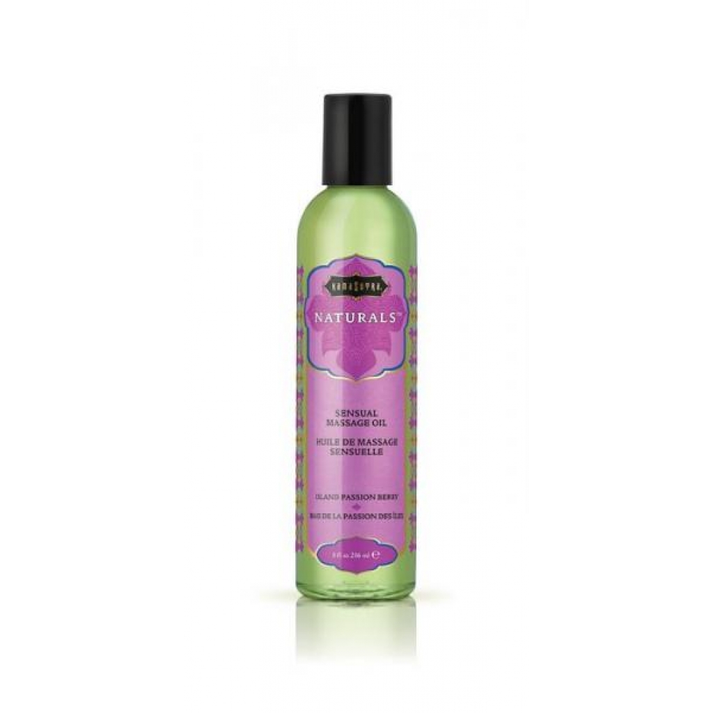 Kama Sutra Naturals Massage Oil – Island Passion Berry, 8oz