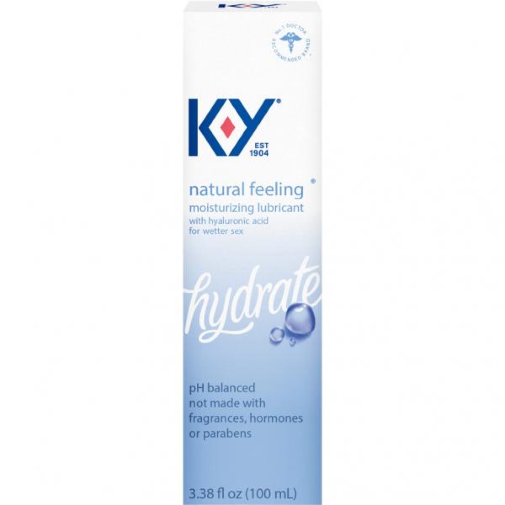 KY Natural Feeling Lubricant with Hyaluronic Acid: 3.38oz