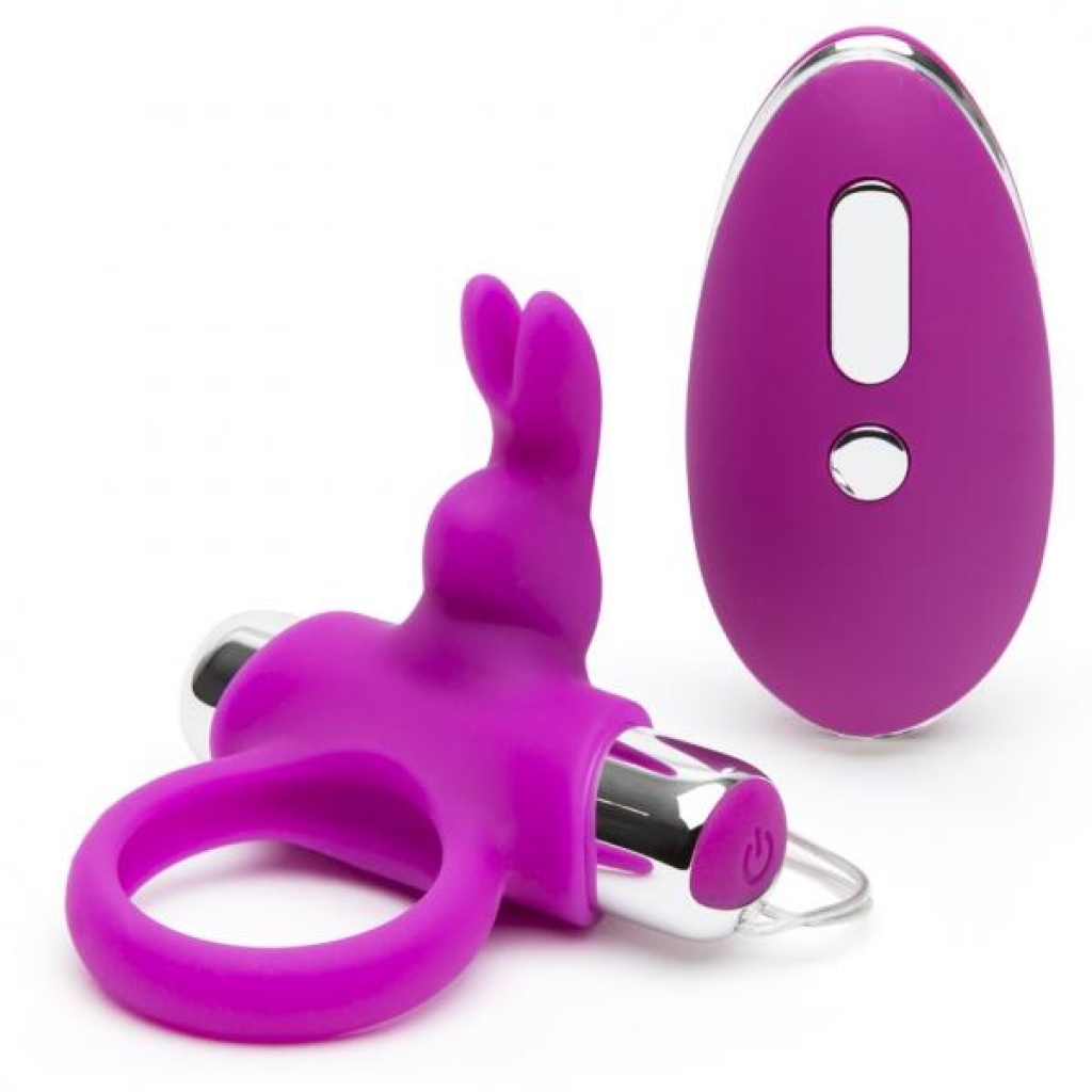 Happy Rabbit Vibrating Penis Ring - Purple