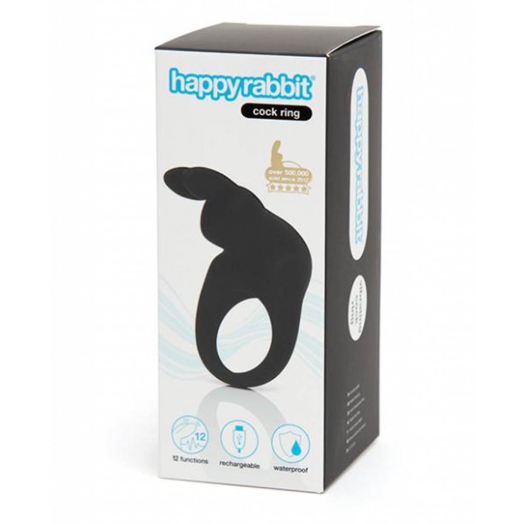 Happy Rabbit Penis Ring - Black