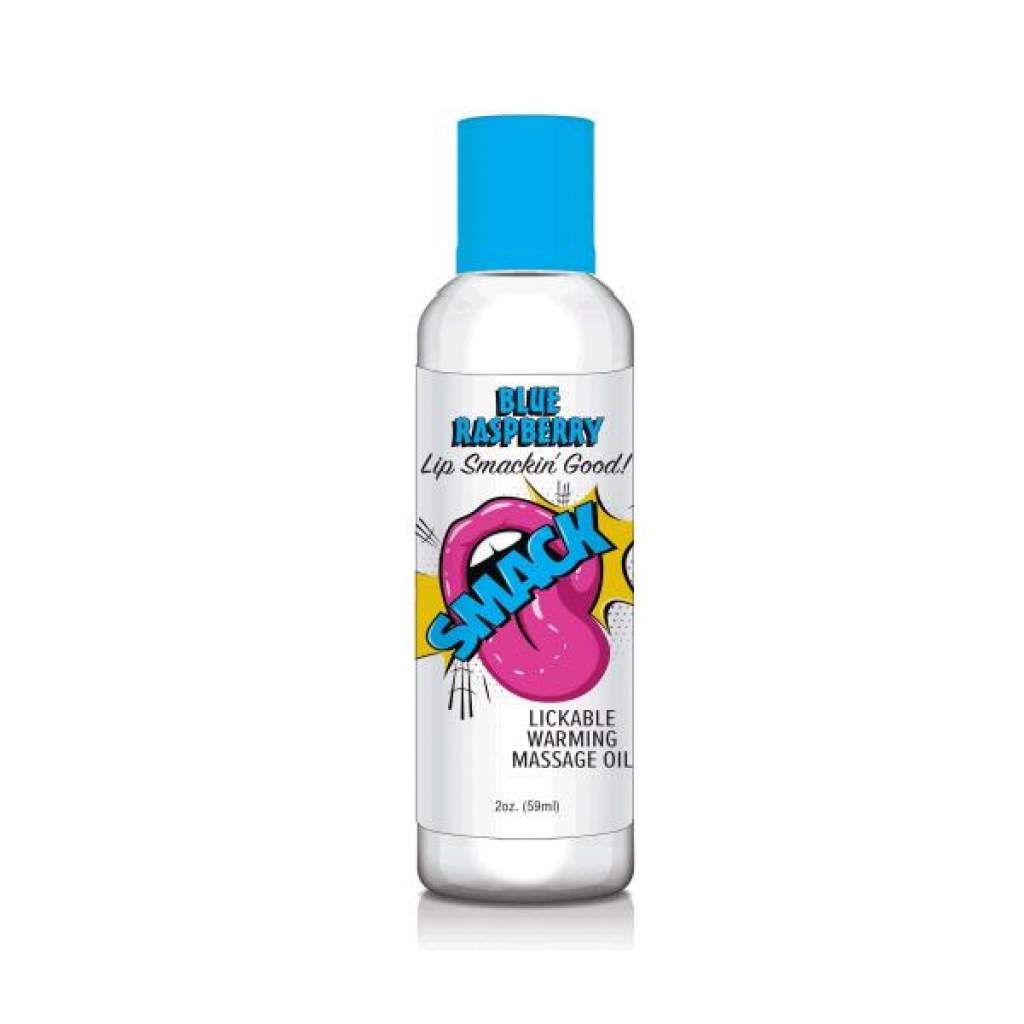 Smack Blue Raspberry Warming Massage Oil