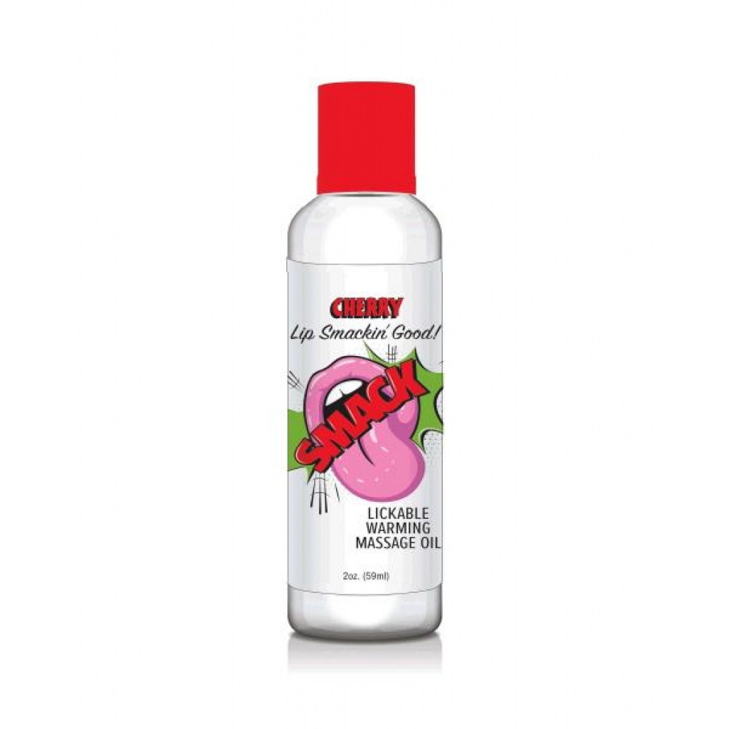 Smack Cherry Warming Massage Oil (2 Oz)