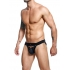 Male Basics Dungeon Peekaboo Jockstrap - Black for a Daring Touch