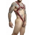 Adjustable Hanging Penis Ring Harness - Red O/S