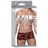 Male Power Mini Shorts - Sheer Lips Black