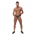 Penis Pit Fishnet Penis Ring Jock Strap - Black S/M