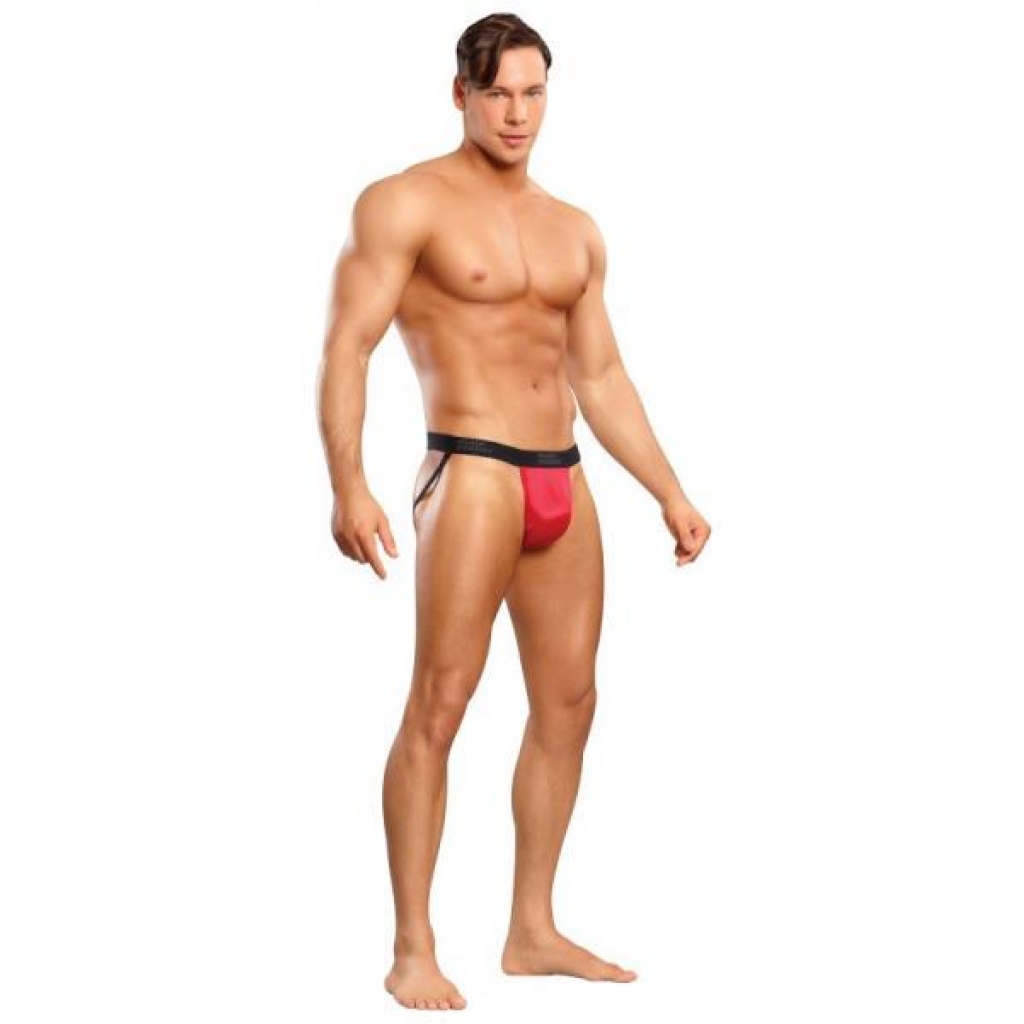 Jock Satin Lycra Red S/M