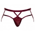 Lucifer Strappy Jock - Burgundy L/XL