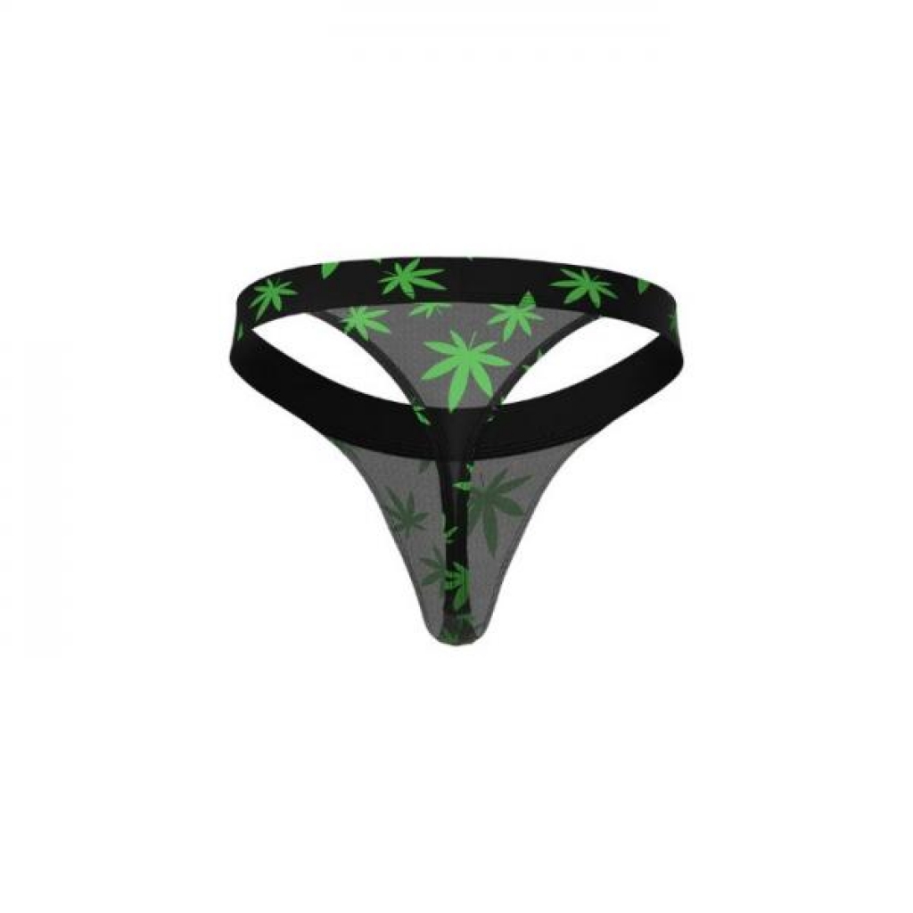 Hazy Dayz Micro Thong - Potleaf, L/XL