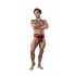 Lucifer Cutout Thong Burgundy L/XL