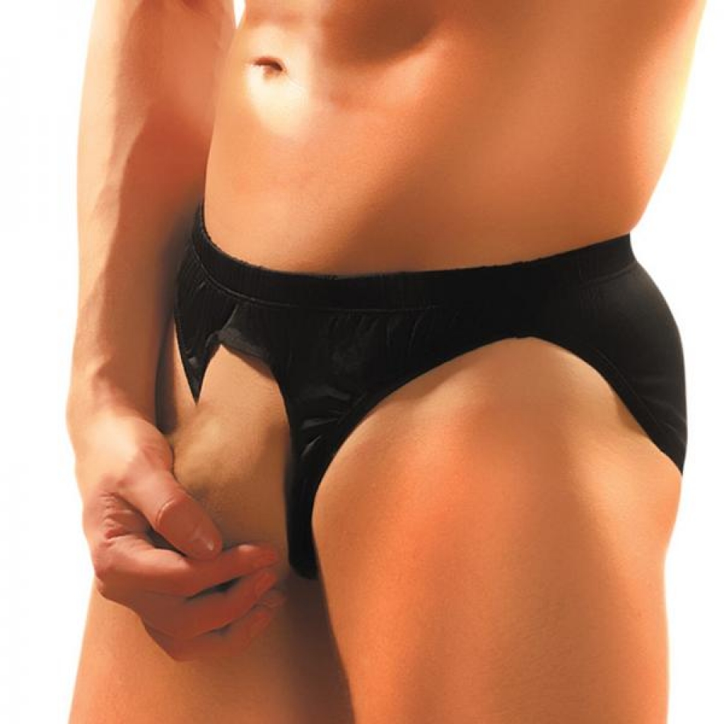 Pouchless Briefs: Black O/S