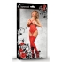 Seductive Luv Lace Cupless Crotchless Teddy in Red Size S/M