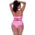 Club Candy Bra Harness & Panty Pink 2XL – Seductive Lingerie Set