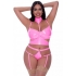 Club Candy Bra Harness & Panty Pink 2XL – Seductive Lingerie Set