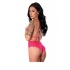 Get It Girl Teddy with Snap Crotch - Pink L/XL