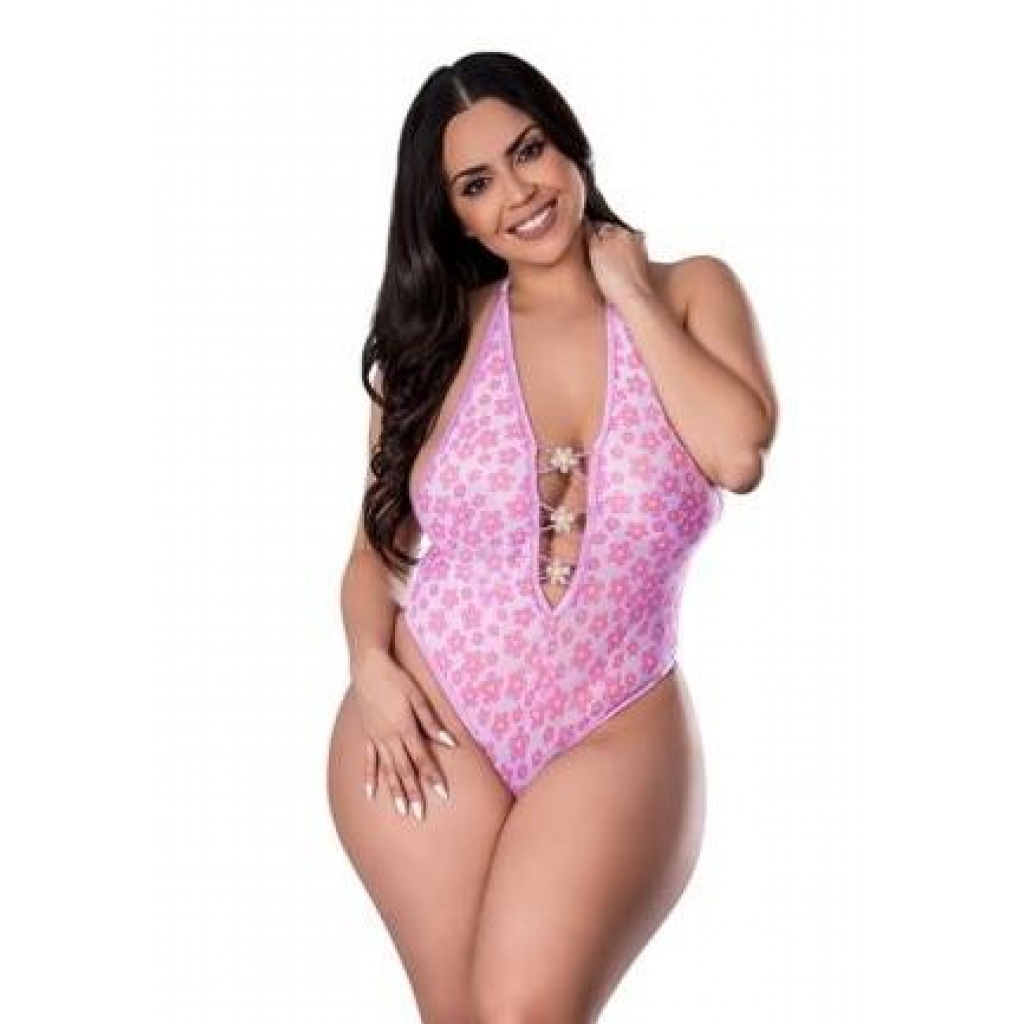 Daisy Teddy with Snap Crotch - 2XL