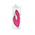 Rechargeable Silicone Rabbit Massager - Leah - Neon Pink