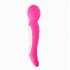 Zoe Rechargeable Dual Vibrating Wand - Hot Pink