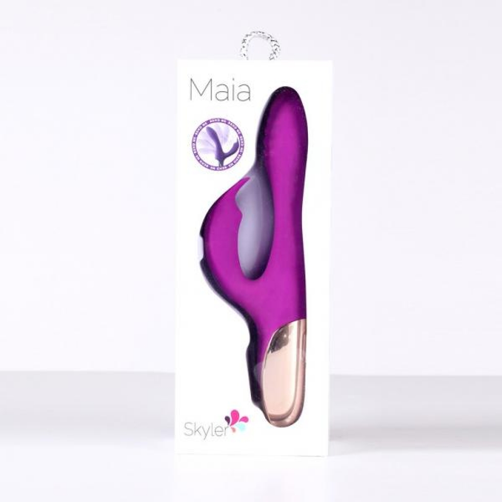 Skyler Rechargeable Silicone Bendable Rabbit - Purple