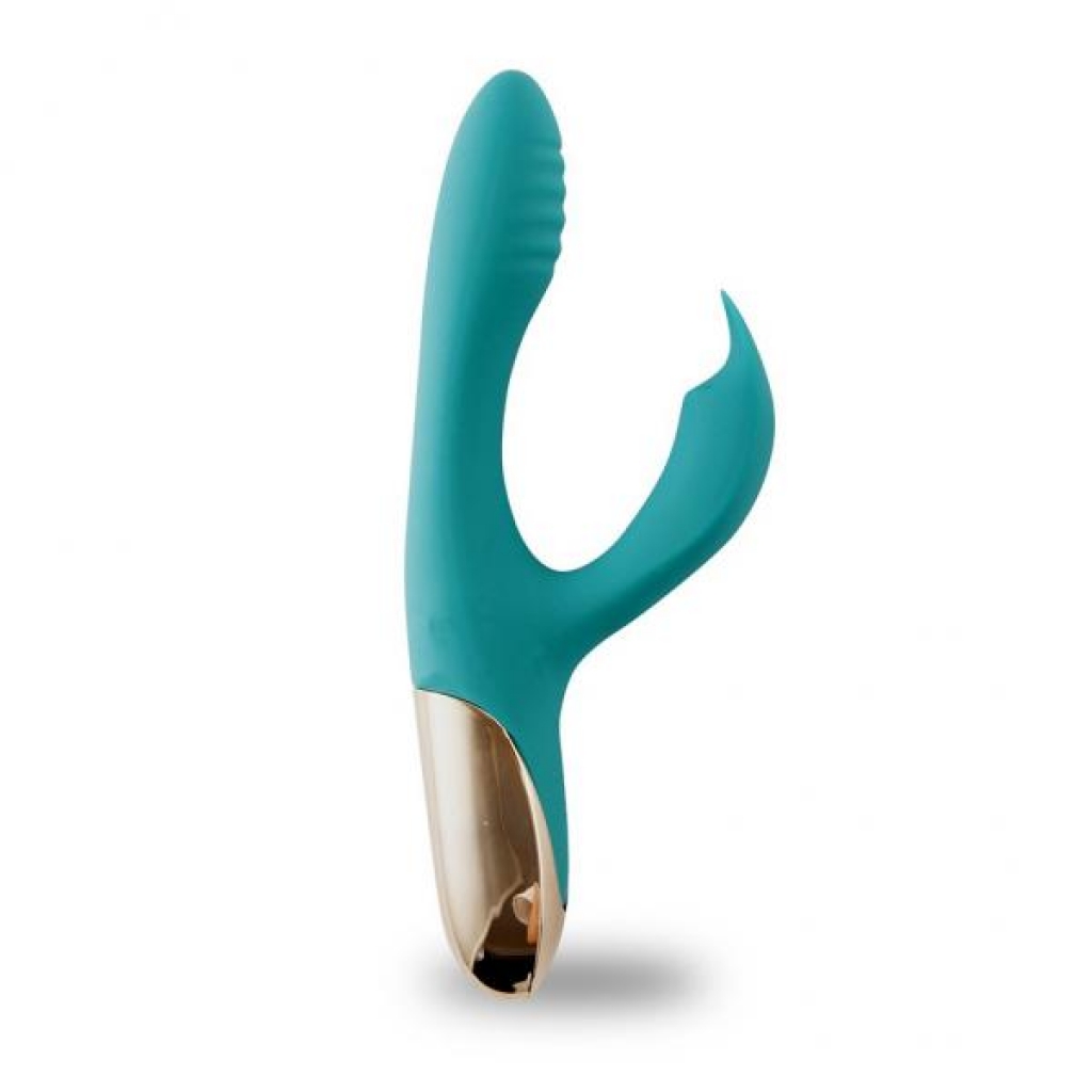 Skyler Silicone Bendable Rabbit Vibrator - Green