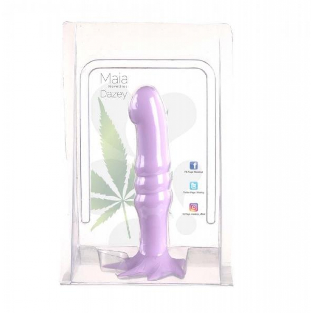 Dazey 420: Luxurious Pastel Purple Silicone Dong