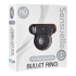 Sensuelle Bullet Ring Penis Ring - 7 Function Black