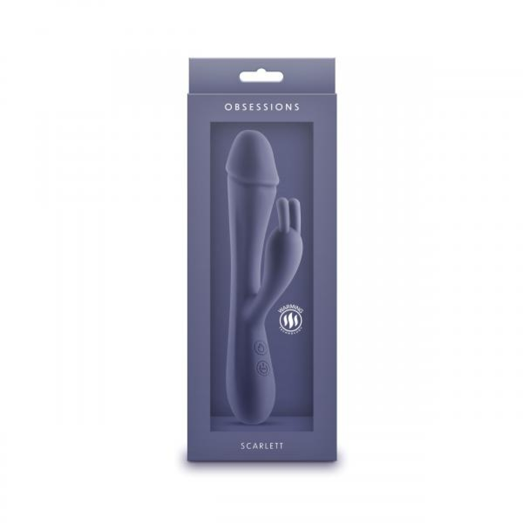 Obsessions Scarlett Dark Blue Rabbit Vibrator - Warm and Powerful