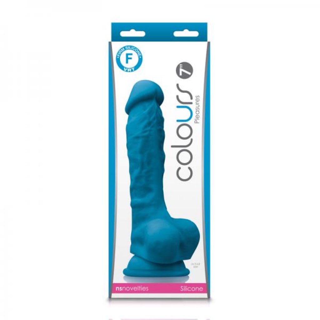 Colours Pleasures 7in Dildo - Blue