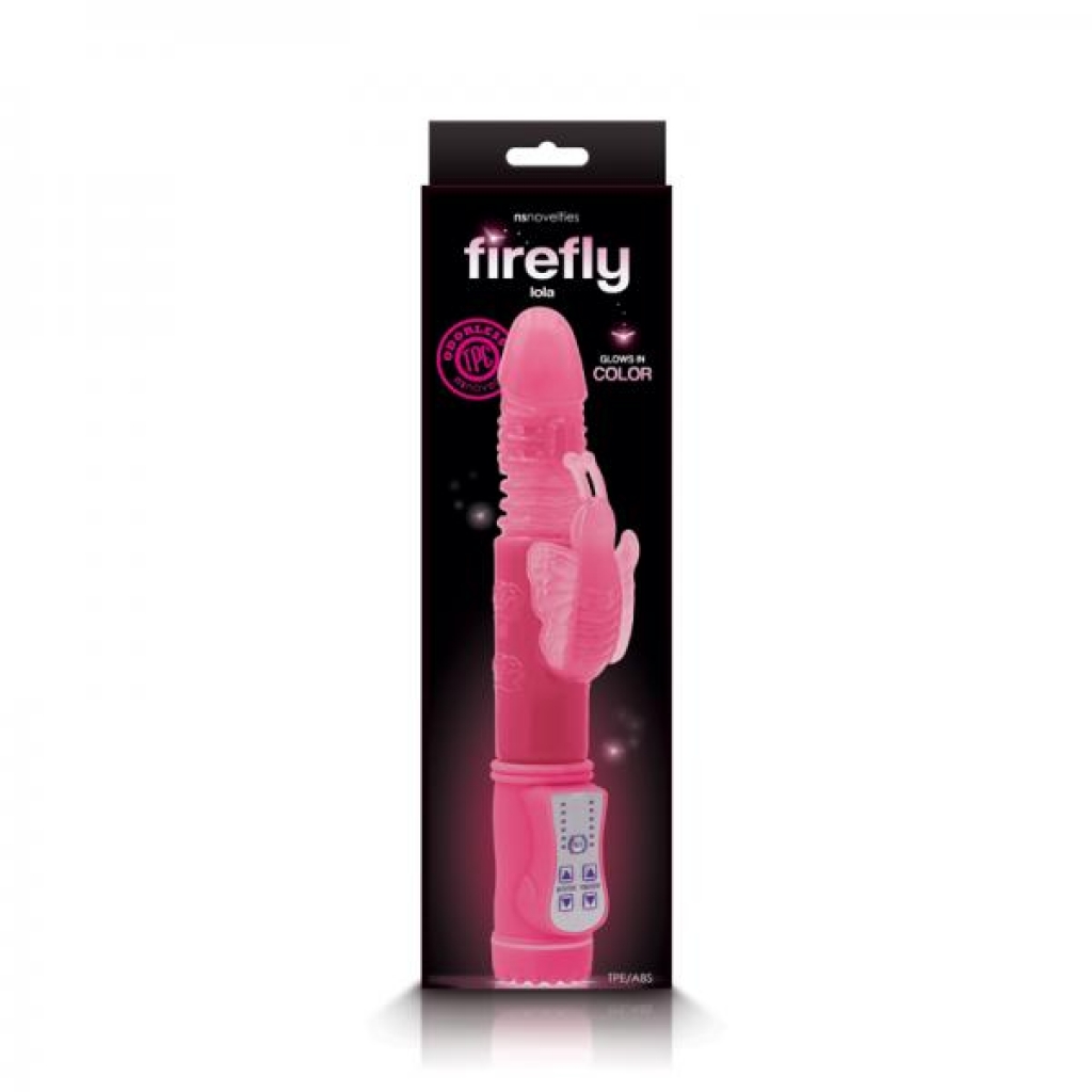 Firefly Lola Pink Glow-in-the-Dark Rabbit Vibrator