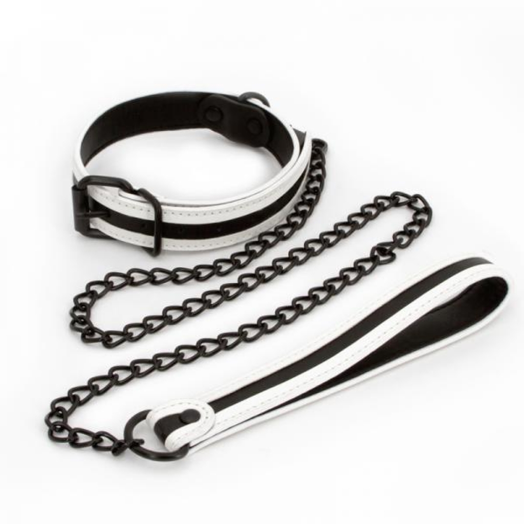 Glo Bondage Collar & Leash - Green