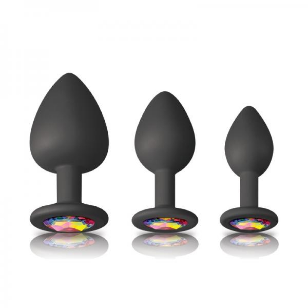 Glams Spades Trainer Kit - Stylish Silicone Plugs with Gem Accents