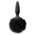 Bunny Tails Mini Black Fur by NS Novelties