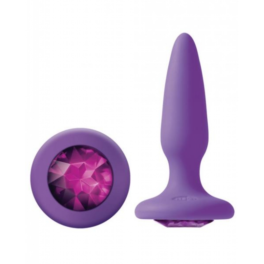 Glams Mini Butt Plug - Purple Gem