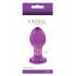 Crystal Premium Glass Plug Medium Purple