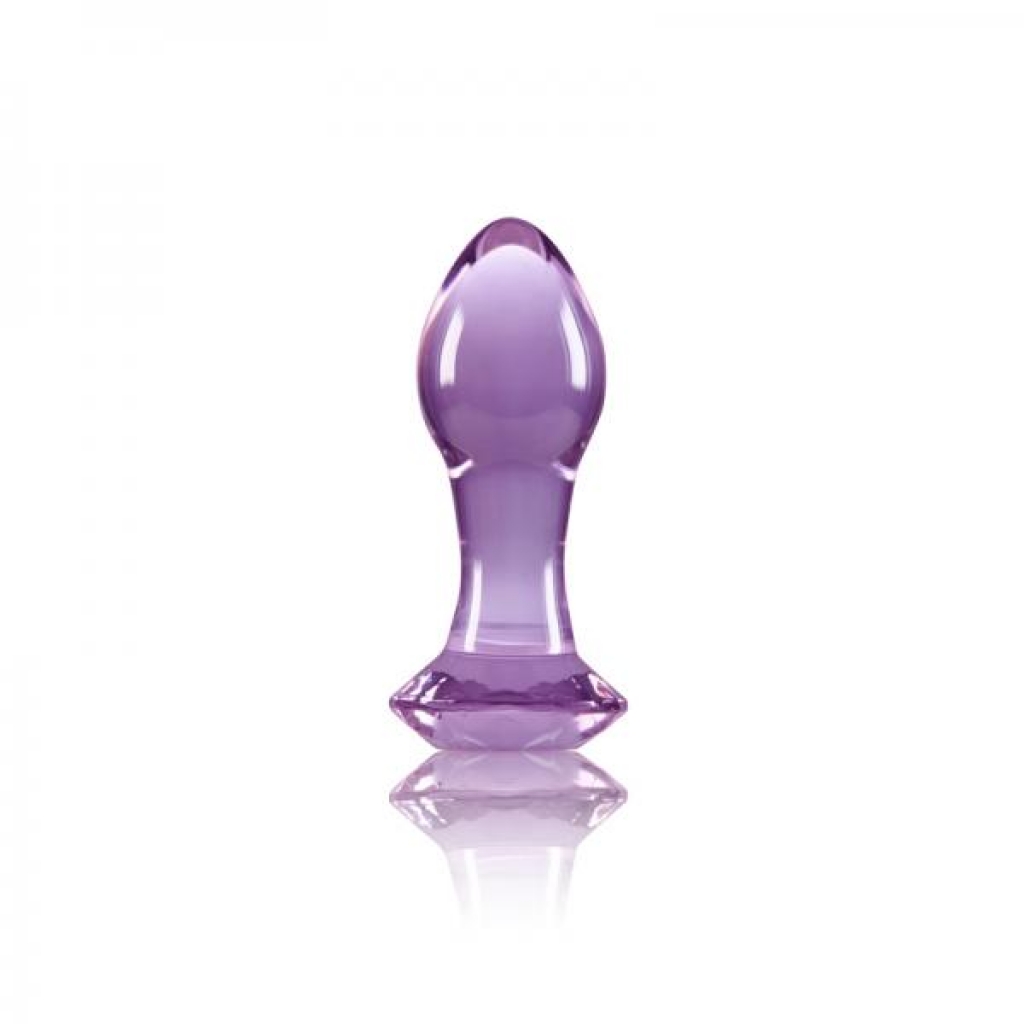 Crystal Gem Purple - Luxurious Glass Pleasure Plug