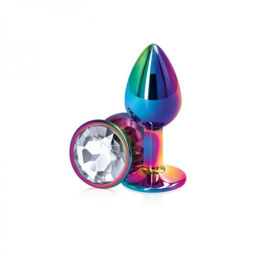 Rear Assets Small Clear Butt Plug - Multicolor