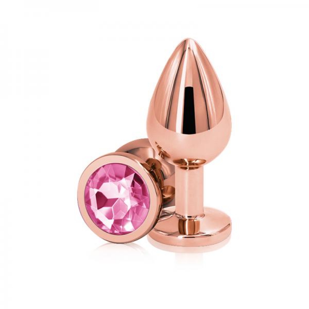 Rose Gold Medium Pink Butt Plug for Sensual Enjoyment