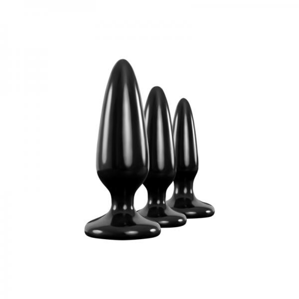 Renegade Pleasure Plug - 3 Piece Trainer Kit - Black